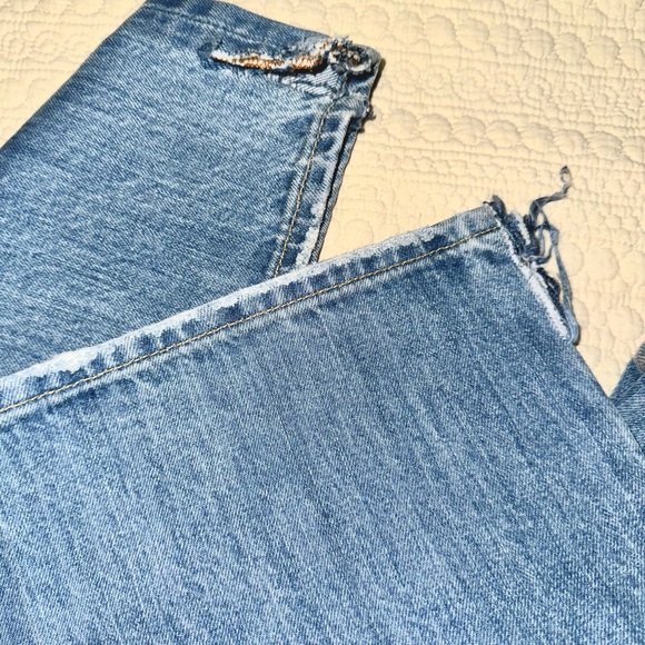 Abercrombie & Fitch Classic Straight Destructed Jeans, Sz 32x34 (see meas) - Picture 7 of 11
